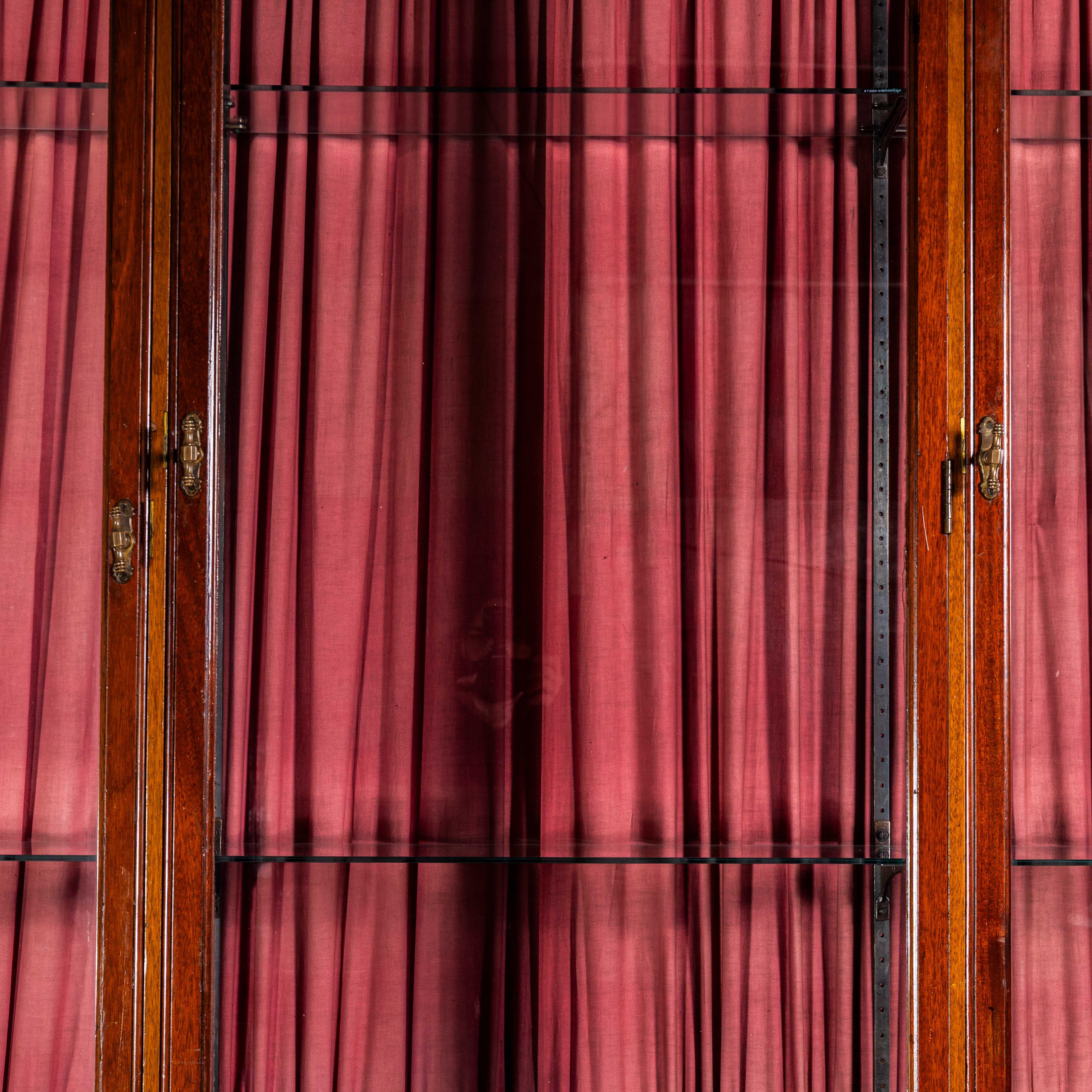 English 19th Century Very Large Mahogany Glazed Display Cabinet For Sale