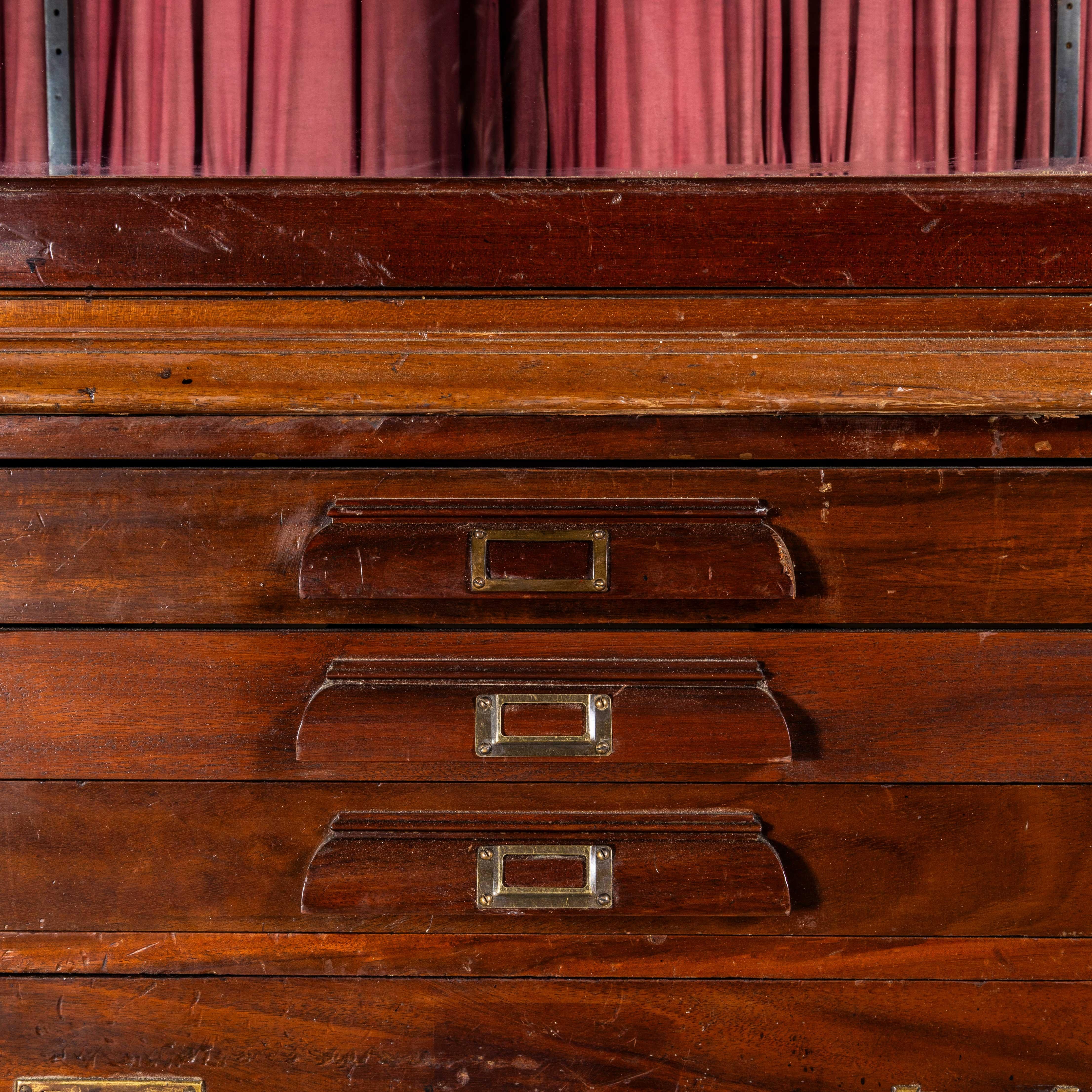 19th Century Very Large Mahogany Glazed Display Cabinet For Sale 4