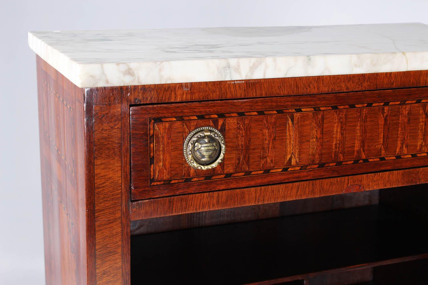 19th Century Very Small Secretary in Louis XVI Style with Marquetry, France 1890 6