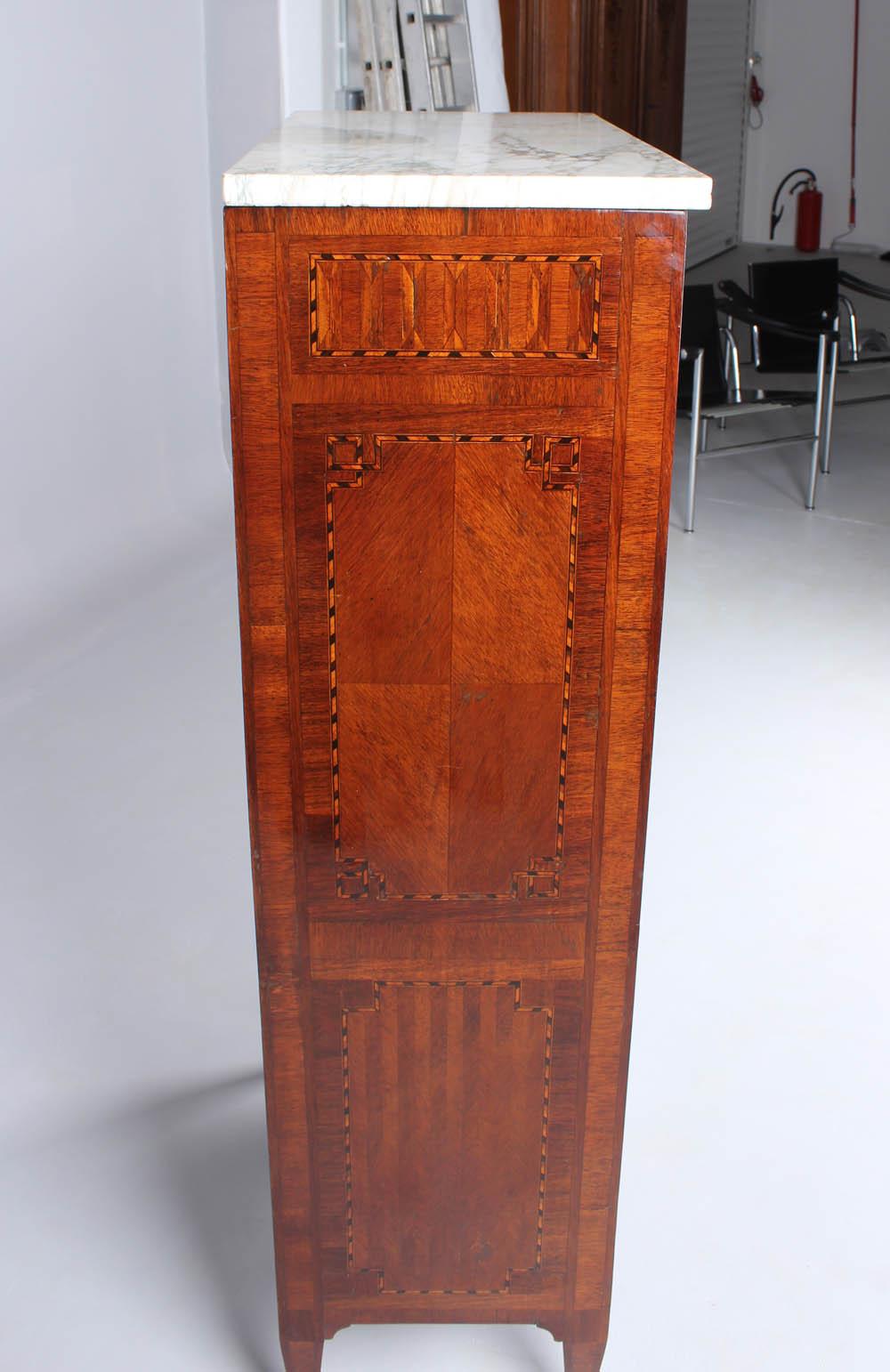 19th Century Very Small Secretary in Louis XVI Style with Marquetry, France 1890 7