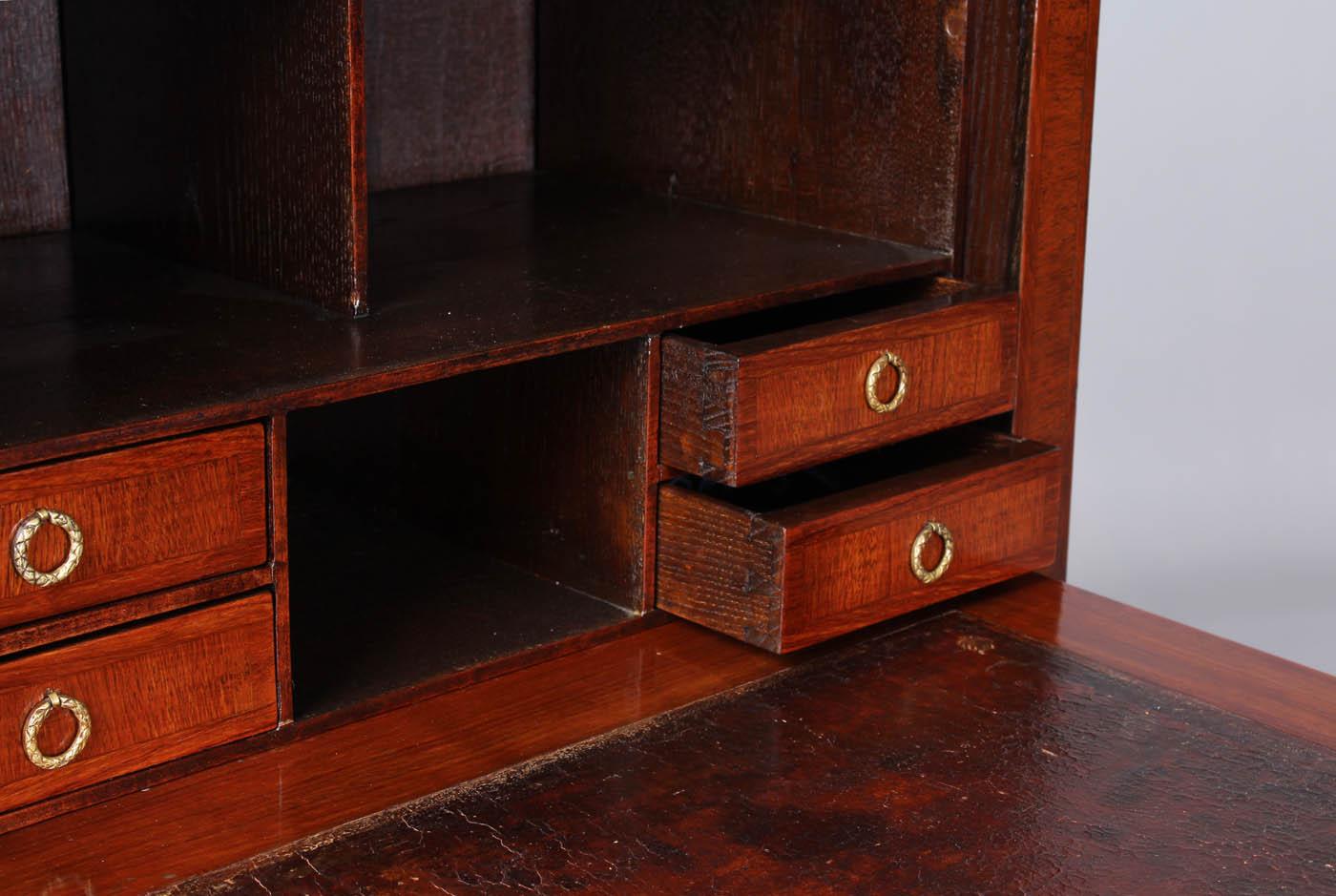 French 19th Century Very Small Secretary in Louis XVI Style with Marquetry, France 1890