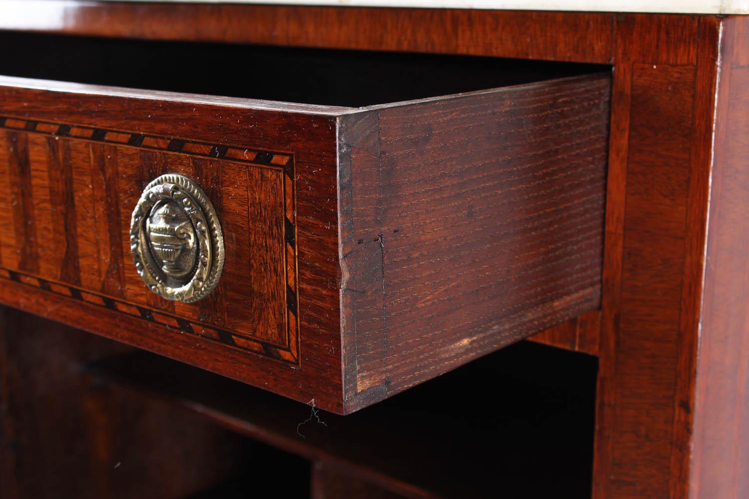 19th Century Very Small Secretary in Louis XVI Style with Marquetry, France 1890 1