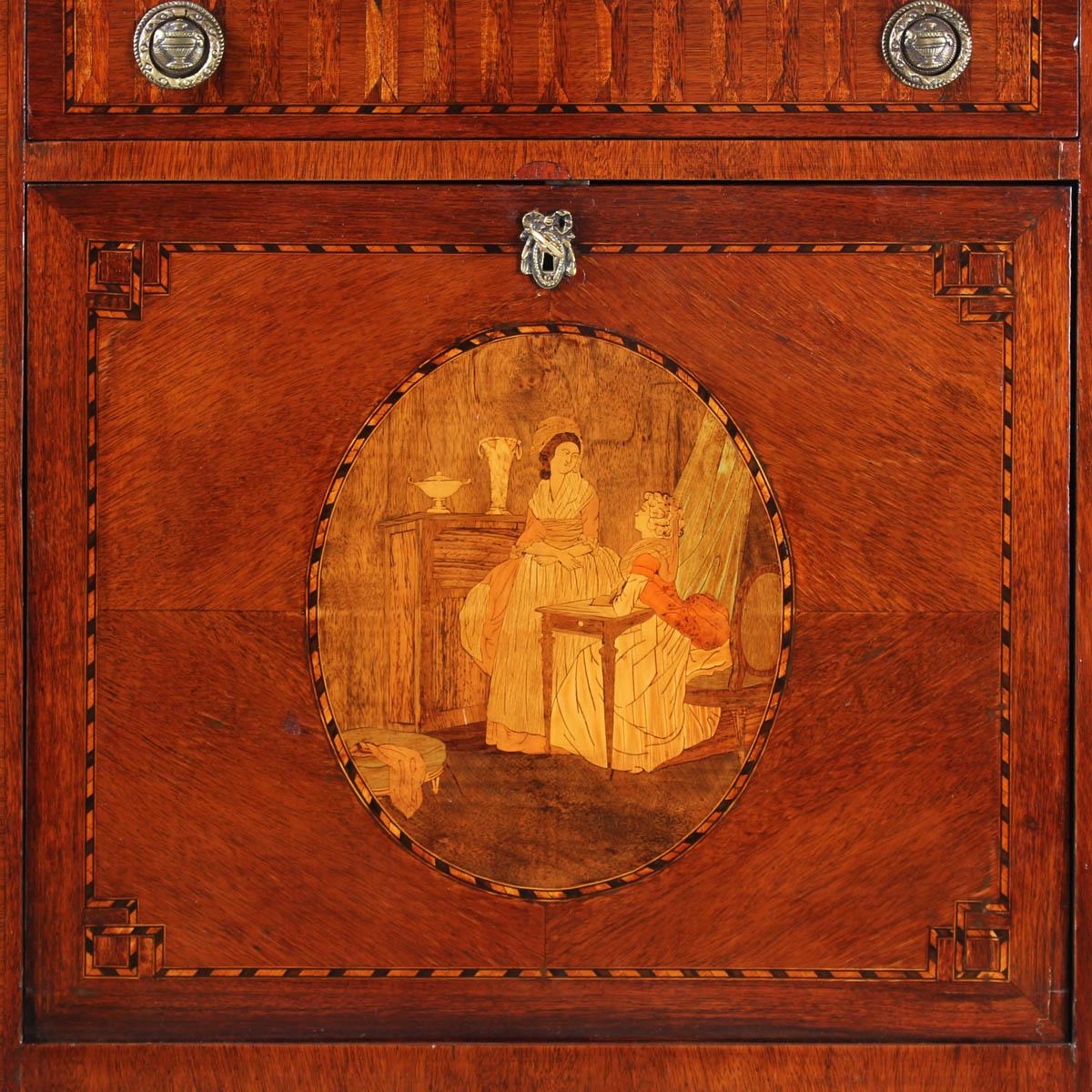 19th Century Very Small Secretary in Louis XVI Style with Marquetry, France 1890 4