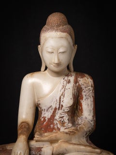 Statue antique en marbre de Bouddha de Mandalay, datant du XIXe siècle, provenant de Birmanie