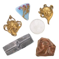 Siglo XIX Vever Art Nouveau Seis Elementos