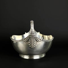 XIX secolo, Victor Saglier per Phénix: cesto da tavola placcato argento - 12,2"