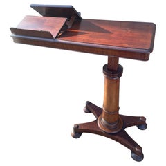 19th Century Victorian Adjustable Tray Table, 1880s