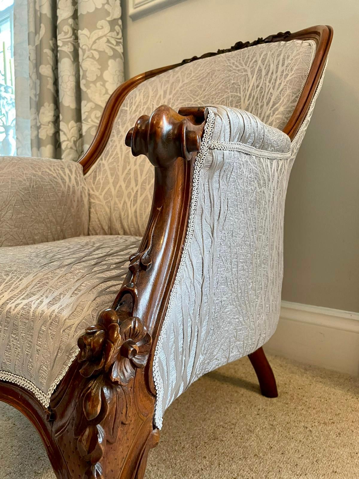 19th Century Victorian Antique Mahogany Carved Library Chair 2