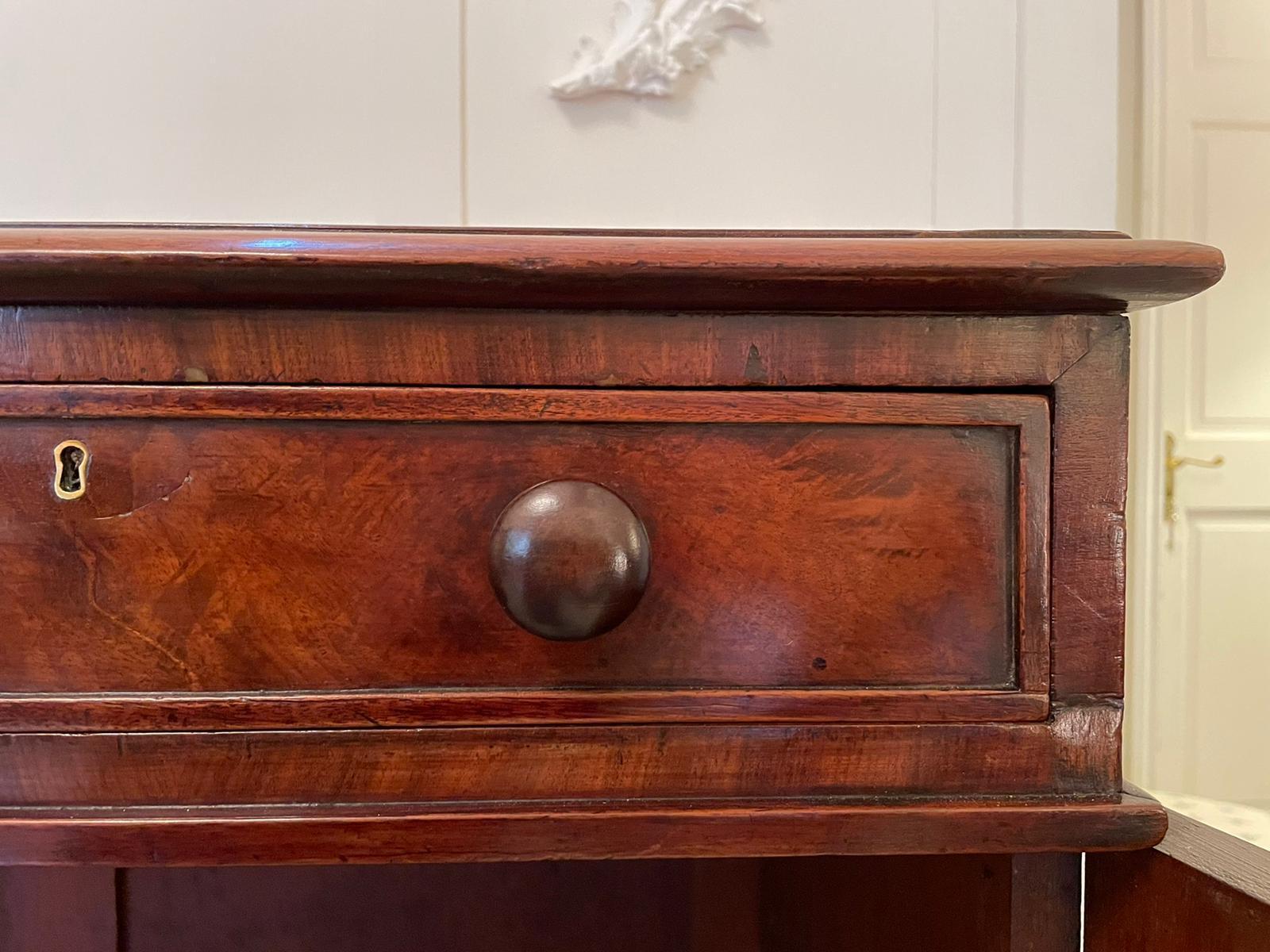 19th Century Victorian Antique Mahogany Side Cabinet 5