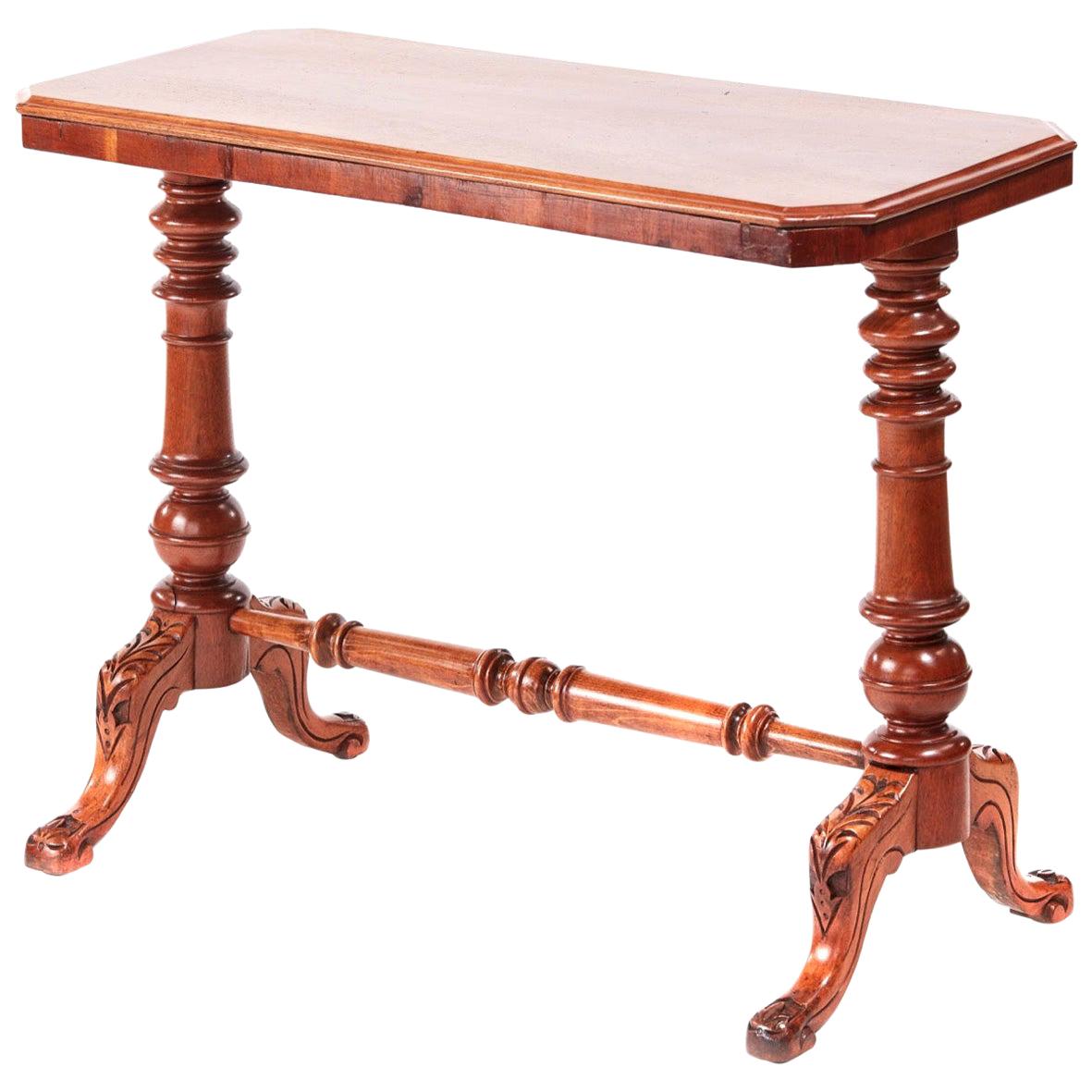 19th Century Victorian Antique Mahogany Side or Lamp Table For Sale