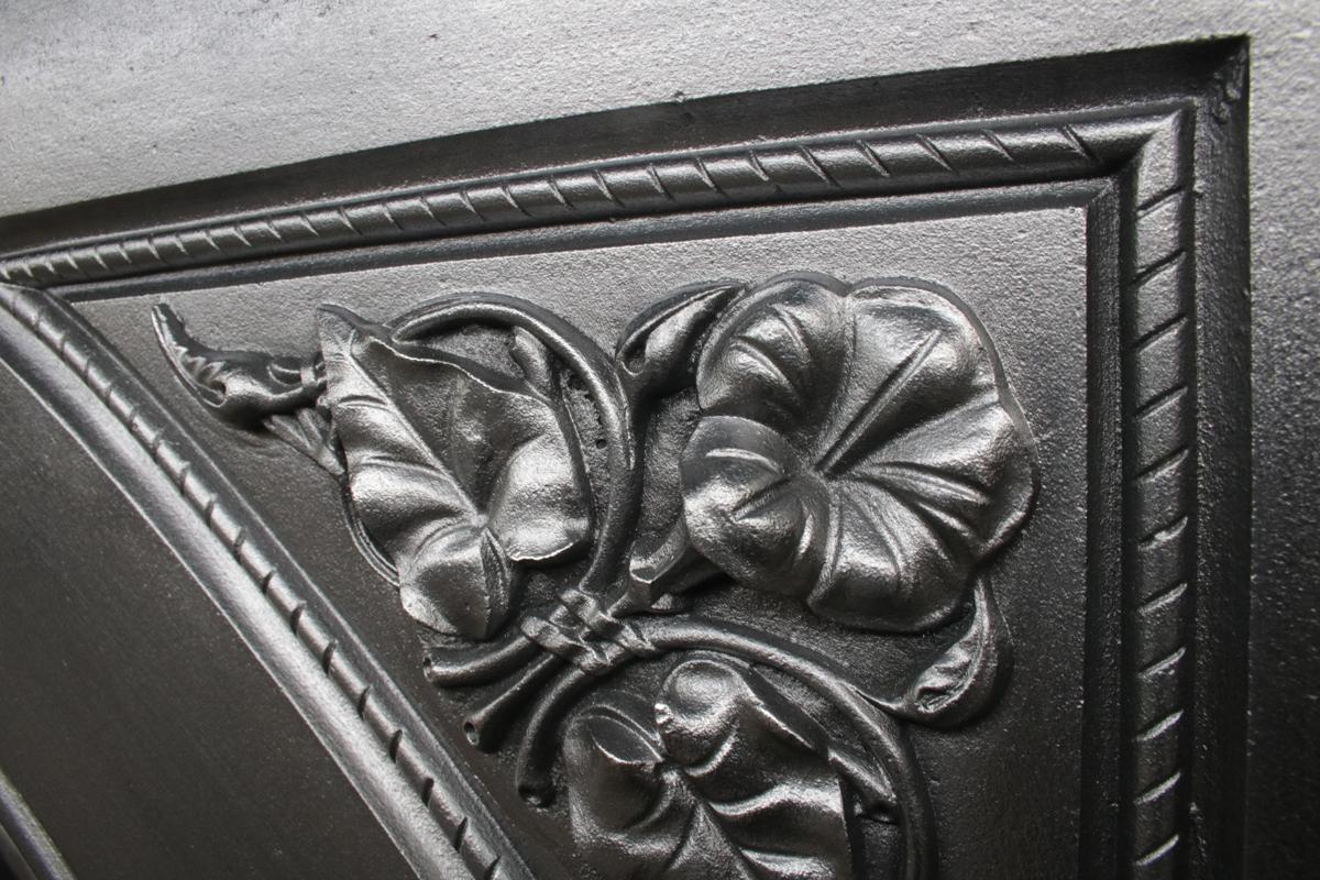 19th Century Victorian Arched Cast Iron Fireplace Surround 4