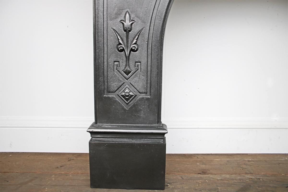19th Century Victorian Arched Cast Iron Fireplace Surround 1