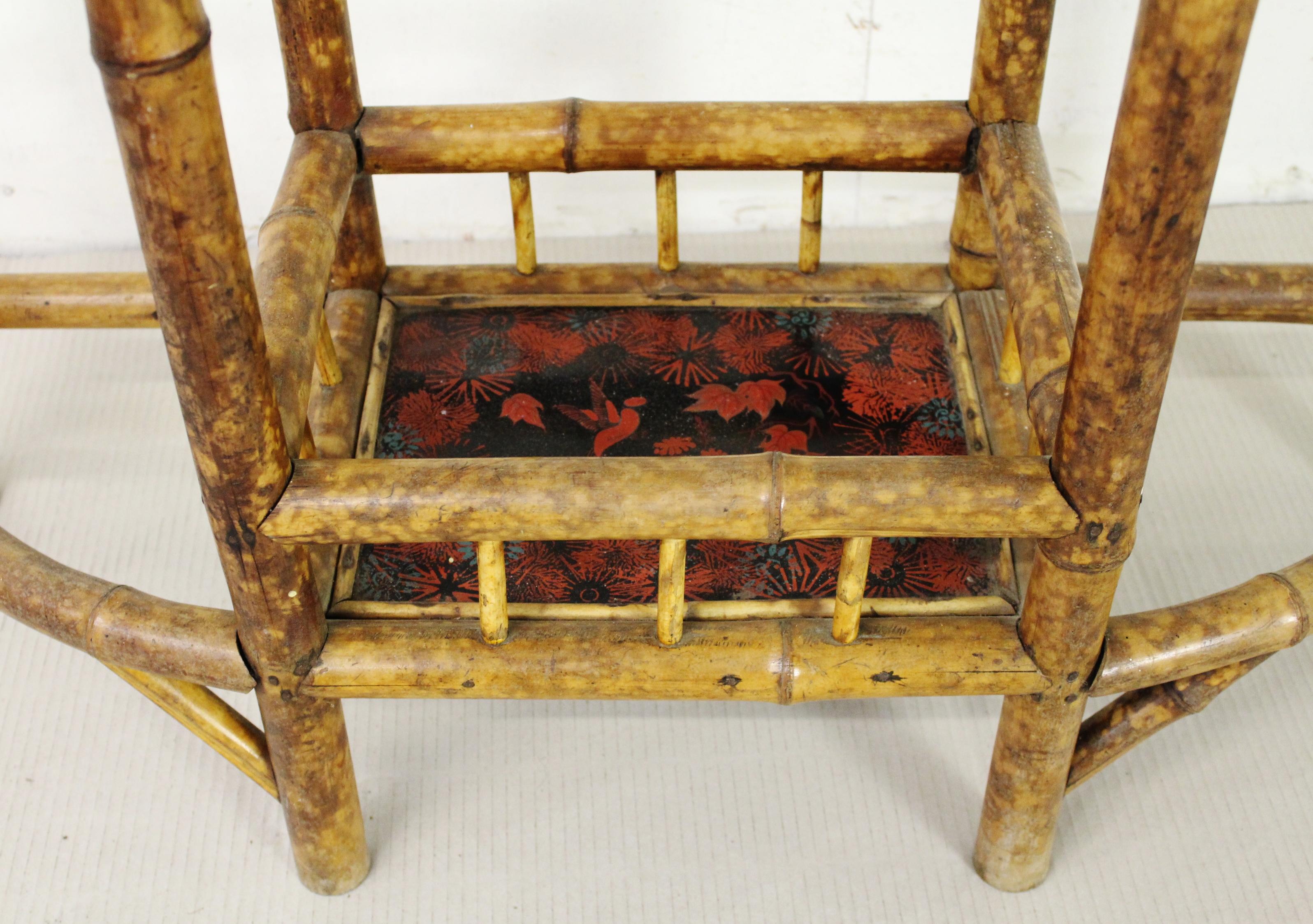 19th Century Victorian Bamboo Hall Stand For Sale 1