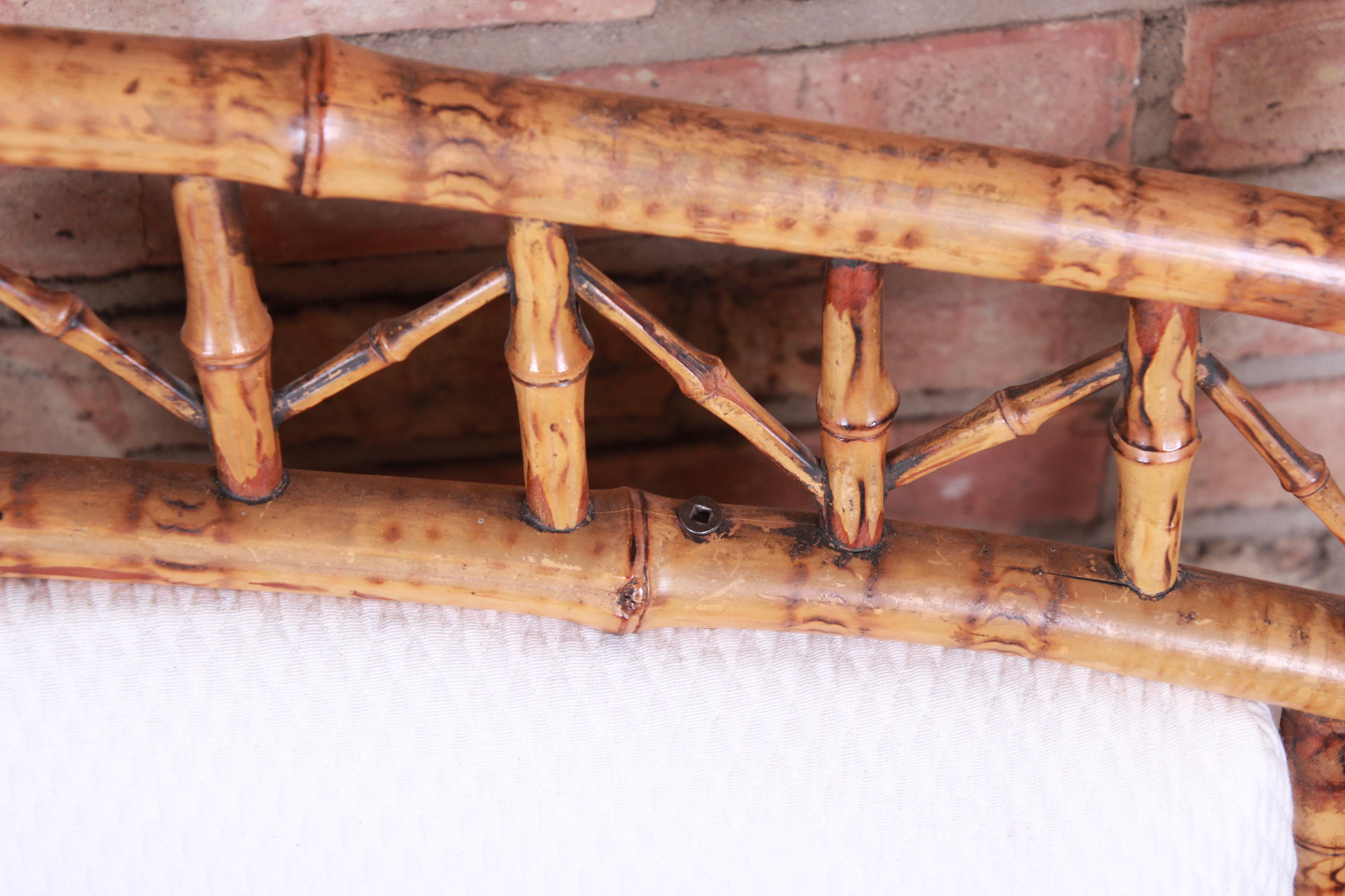 19th Century Victorian Bamboo Settee 7