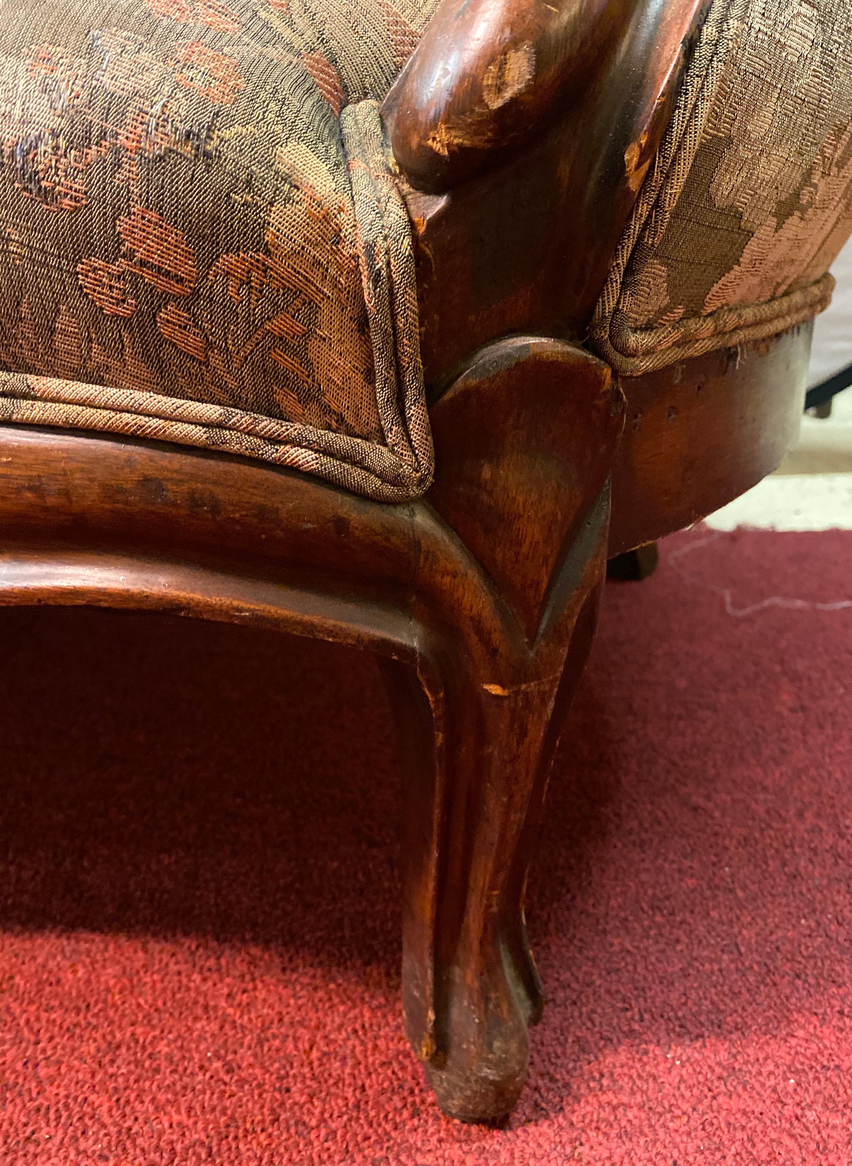 19th Century Victorian Belter Style Canopy Or Love Seat, Sofa In Good Condition In Stamford, CT