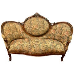 19th Century Victorian Belter Style Canopy Or Love Seat, Sofa