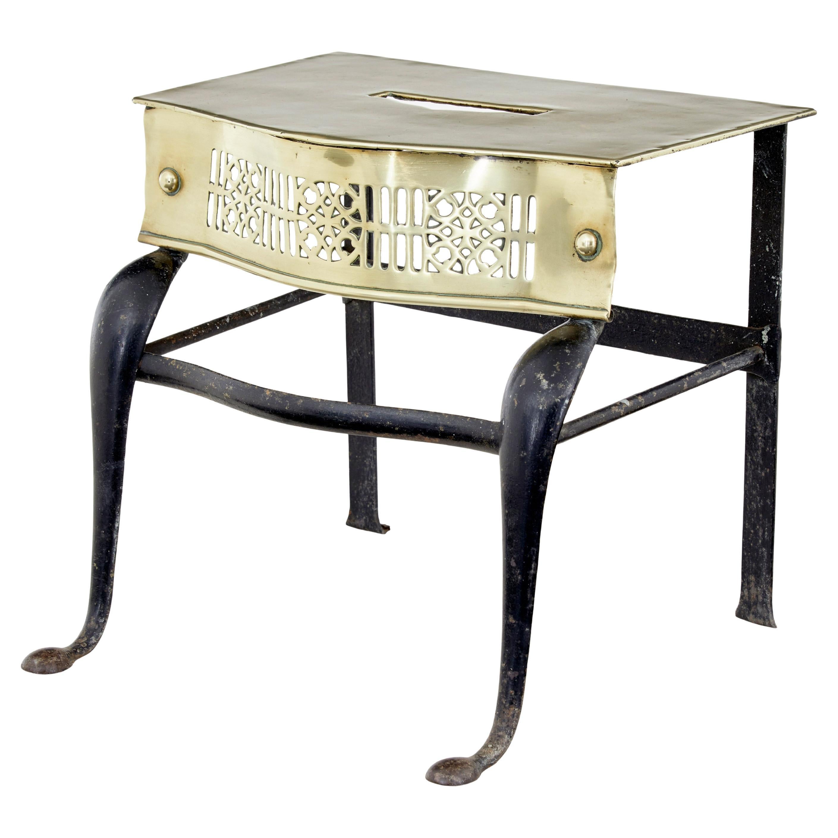 18th Century Brass Footman Trivet at 1stDibs