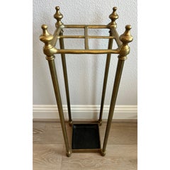 Antique 19th Century Victorian Brass & Iron Umbrella Stand