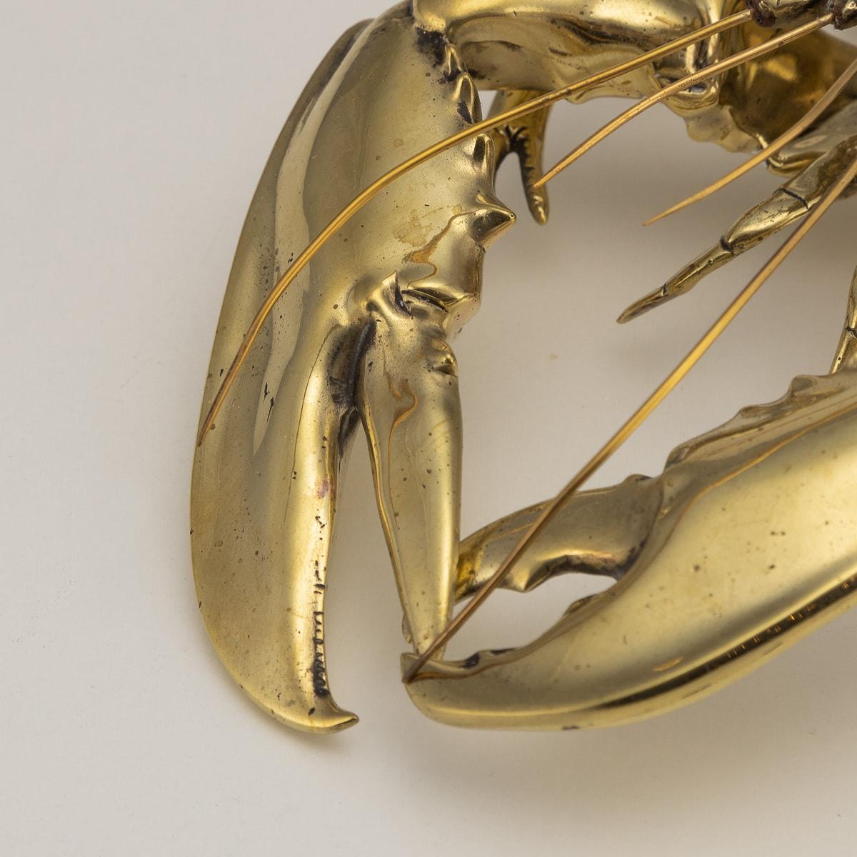 19th Century Victorian Brass Lobster Shaped Inkstand, c.1890 2
