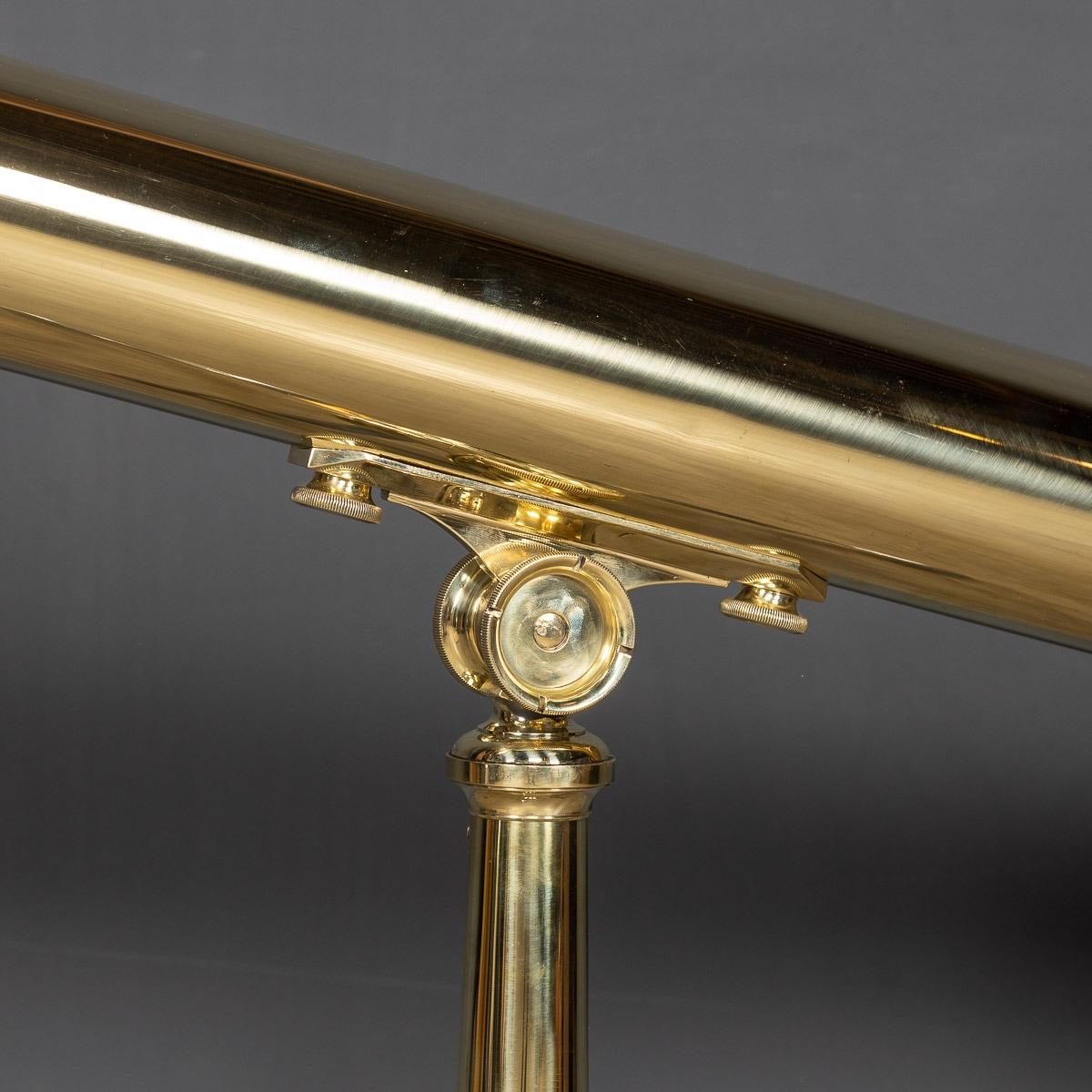 19th Century Victorian Brass Telescope On A Stand, c.1890 3