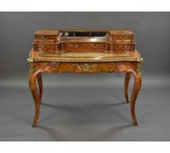 19th Century Victorian Burr Walnut Writing Table