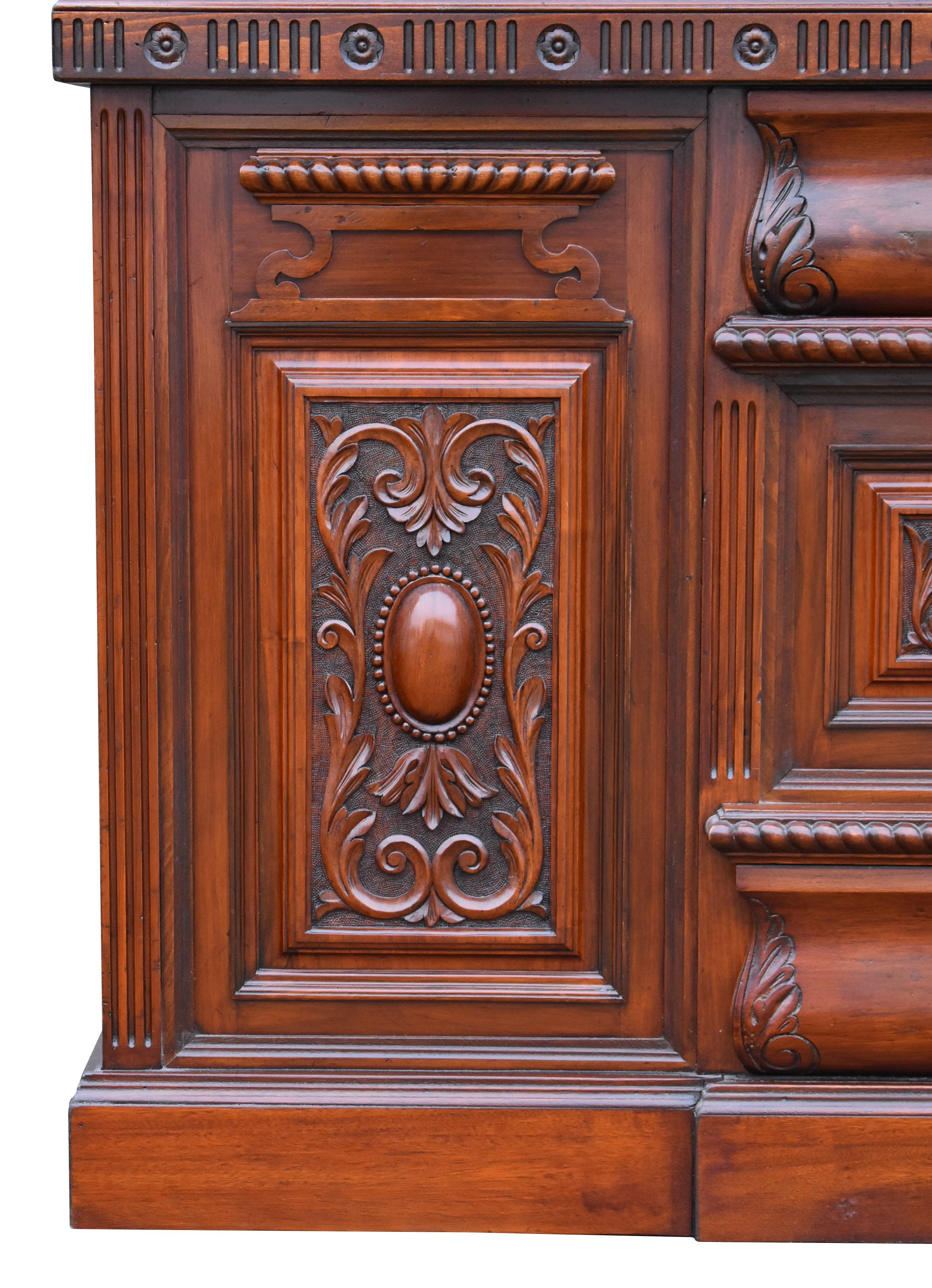 Late Victorian 19th Century Victorian Carved Mahogany Front and Back Bar