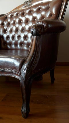 19th Century Victorian Carved Rosewood Settee