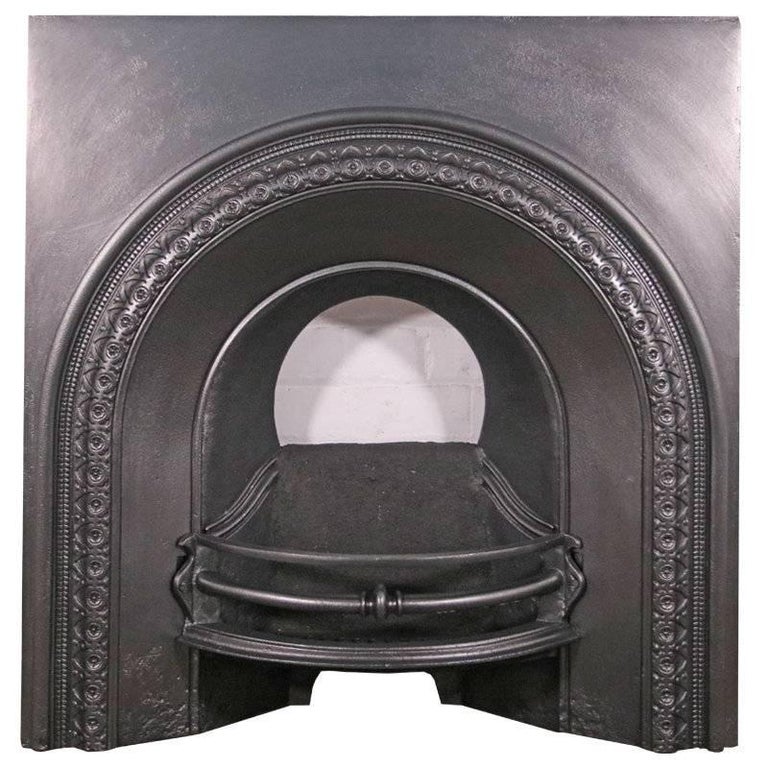 19th Century Victorian Cast Iron Arched Fireplace Grate at 1stDibs