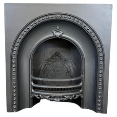 19th Century Victorian Cast Iron Fireplace Insert