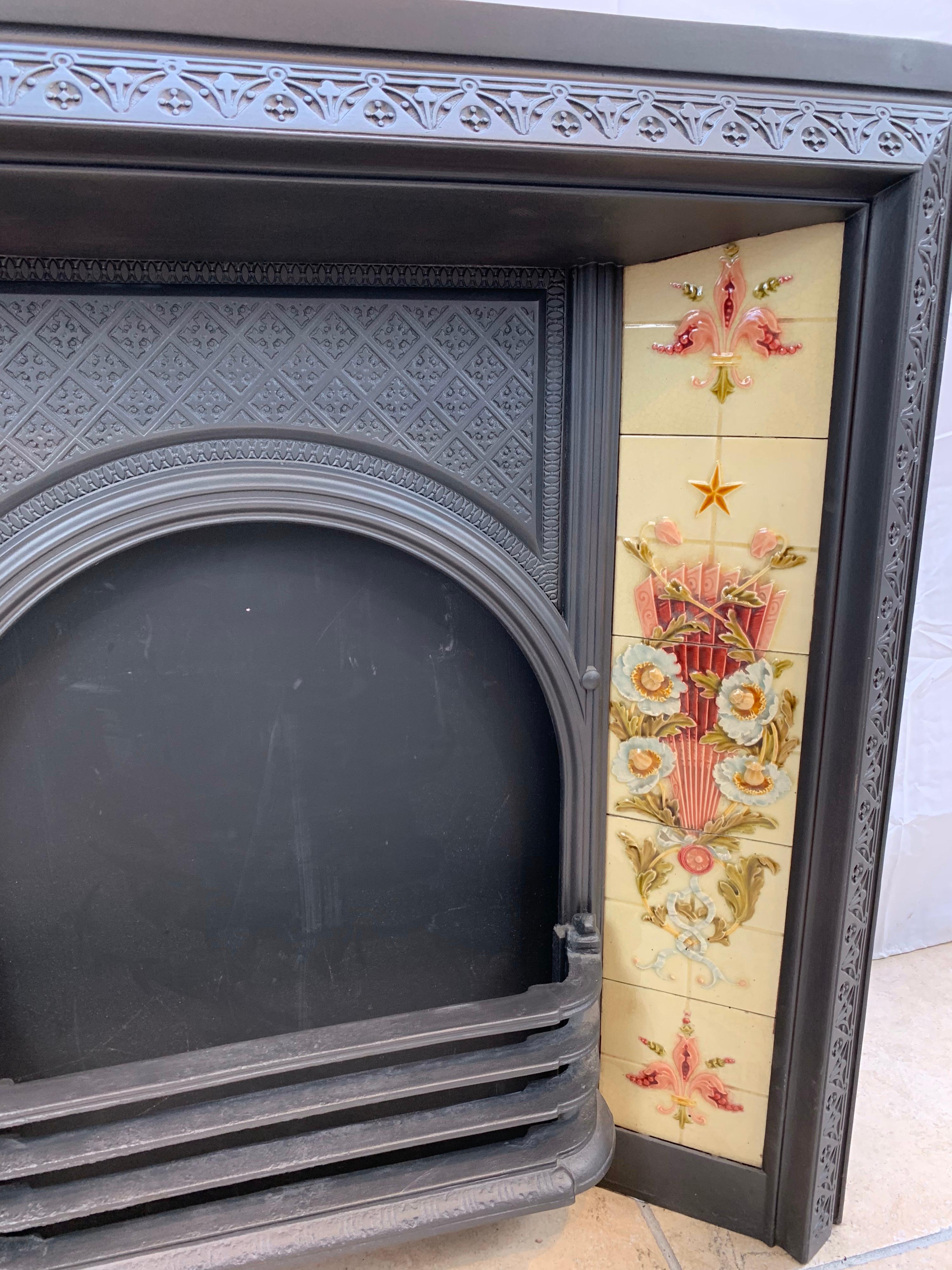 victorian cast iron fireplace