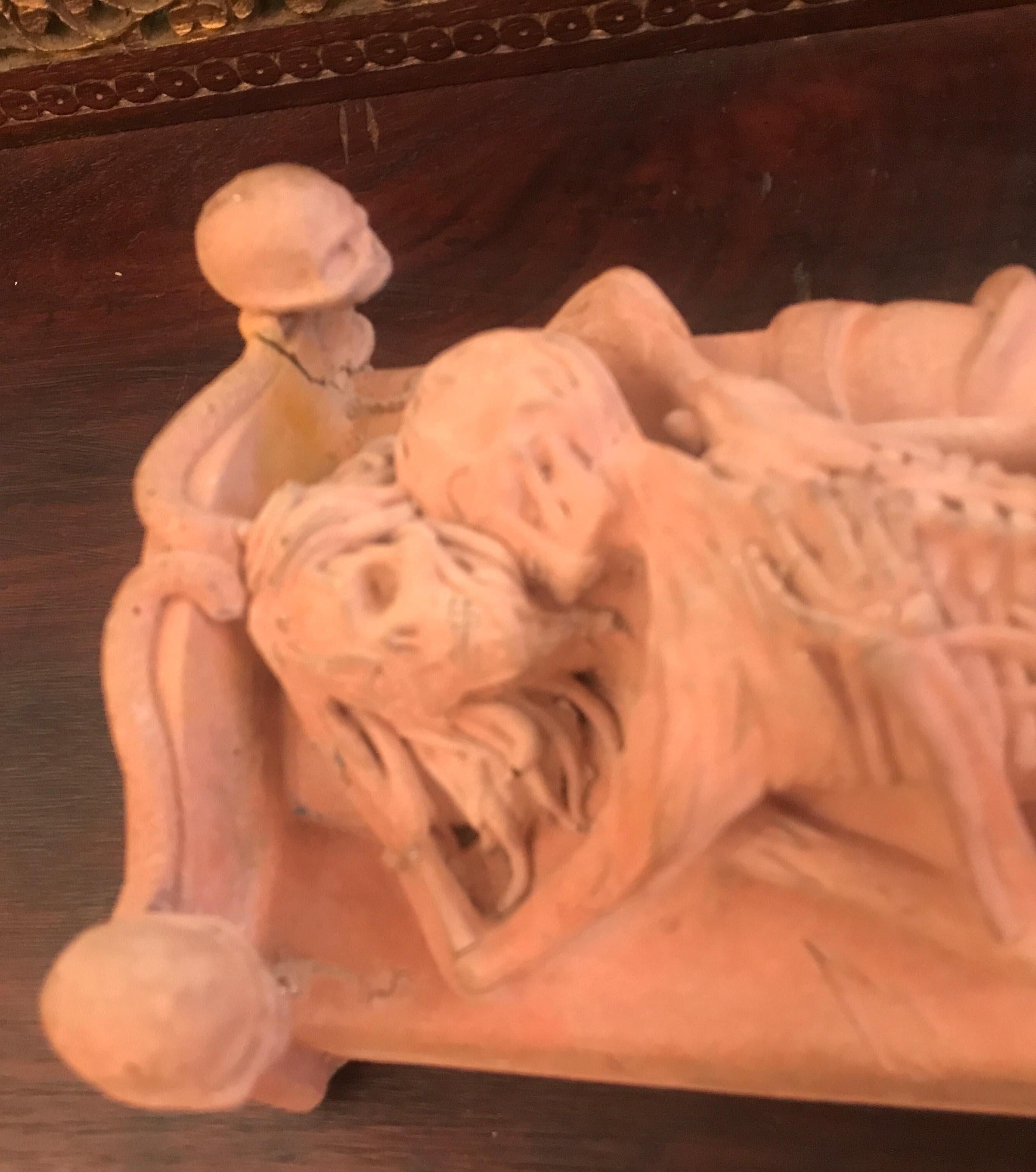 19th Century Victorian Cement Skeleton Sculpture In Good Condition For Sale In Lambertville, NJ