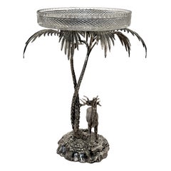 Centrotavola vittoriano del XIX secolo di Elkington, Inghilterra, circa 1858