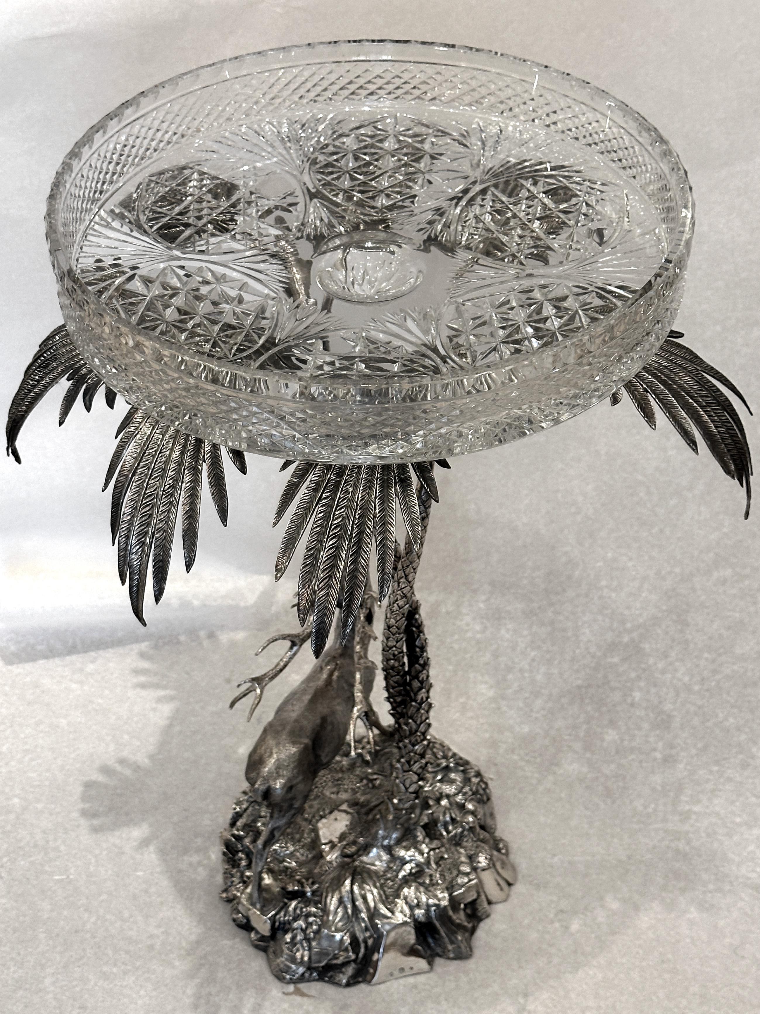 Inglese Centrotavola vittoriano del XIX secolo di Elkington, Inghilterra, circa 1858 in vendita