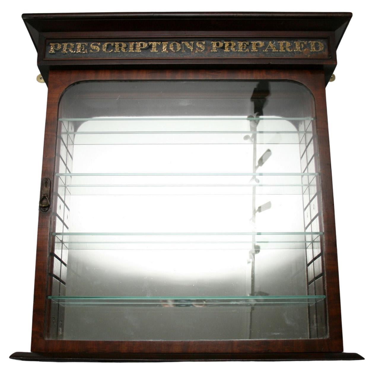 19th Century Victorian Chemist Shop Pharmacy Cabinet