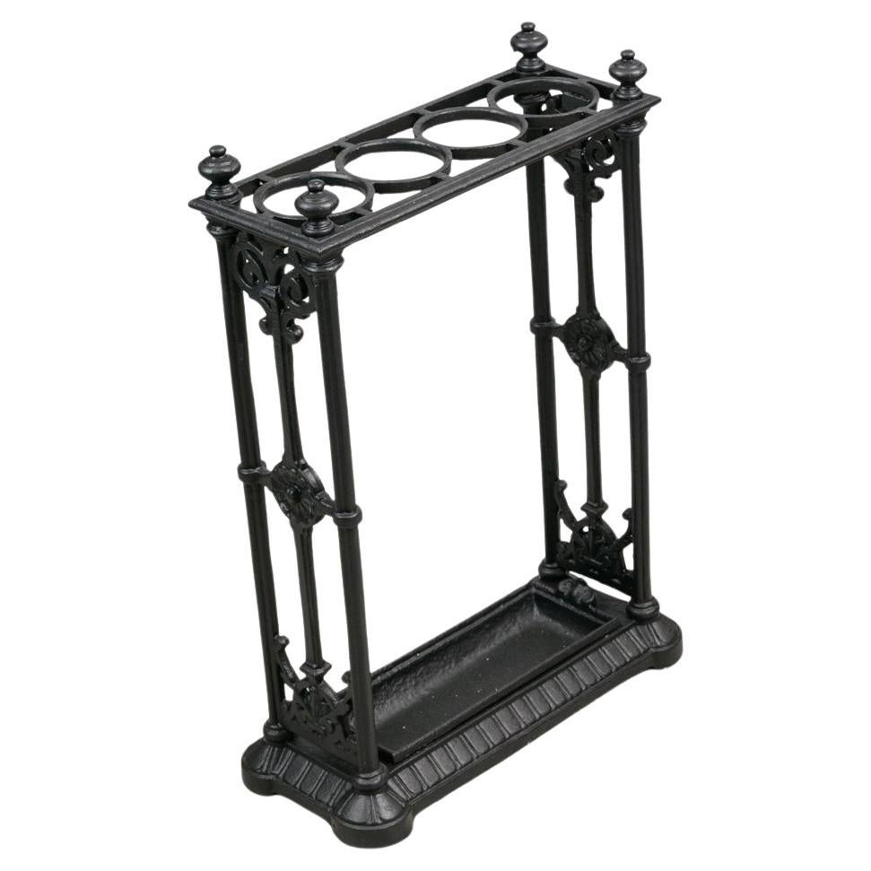 19th Century Victorian Coalbrookdale Cast Iron Umbrella Stand