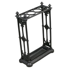19th Century Victorian Coalbrookdale Cast Iron Umbrella Stand