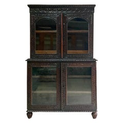 19th Century Victorian Colonial Anglo Indian Padouk Bookcase, circa 1890