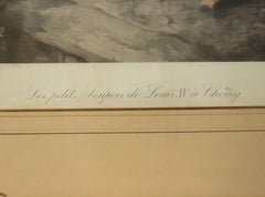 19th Century Victorian Colored Lithograph of Banquet