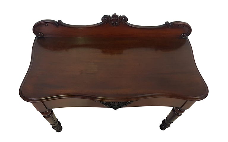 Irish 19th Century Victorian Console or Hall Table For Sale