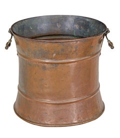 19th century Victorian copper and brass bin