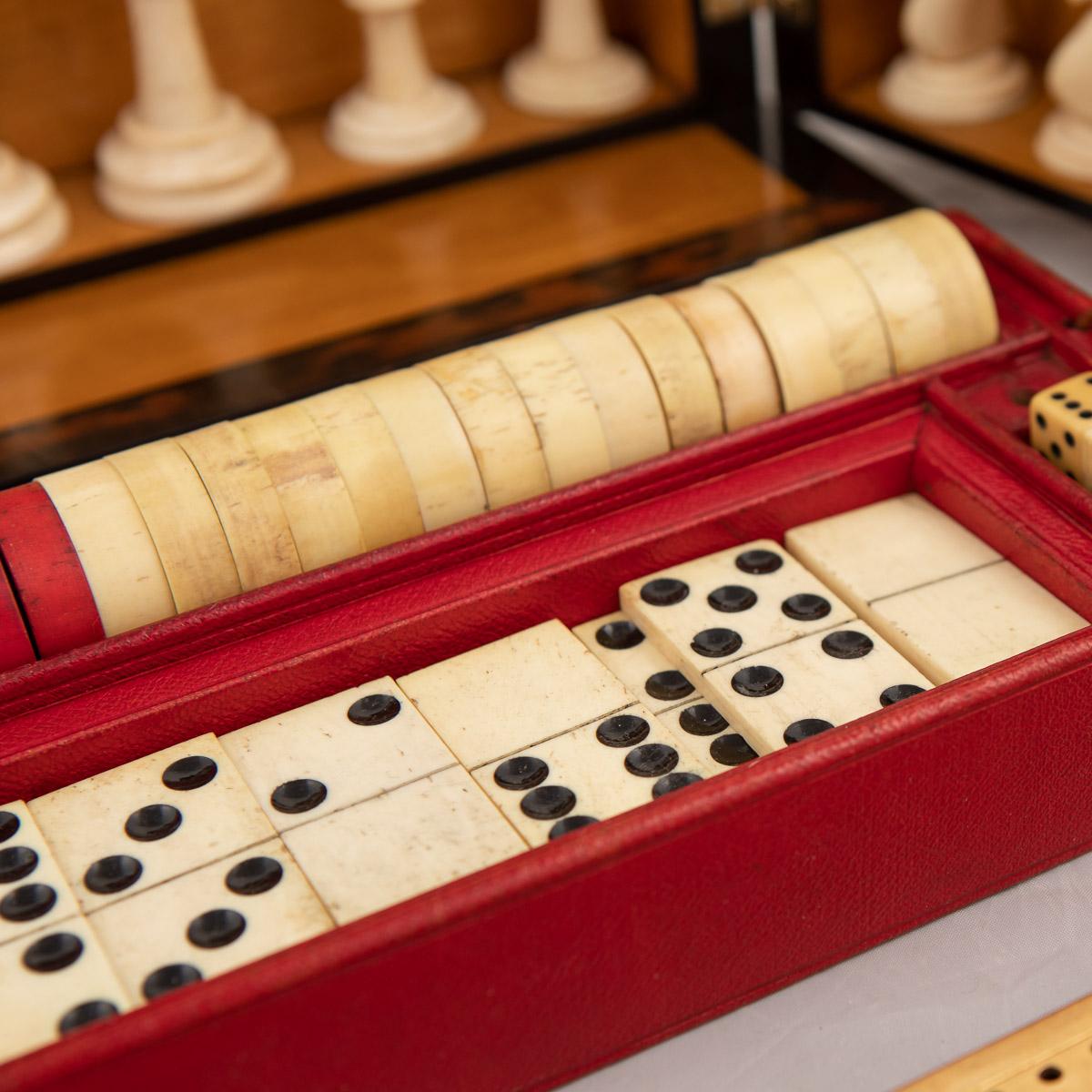 19th Century Victorian Coromandel Games Compendium, Cards & Board Games, c.1890 10