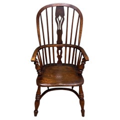 19th Century Victorian Country Oak Antique Windsor Chair