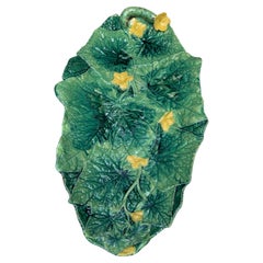 19th Century Victorian Majolica Cucumber Platter George Jones