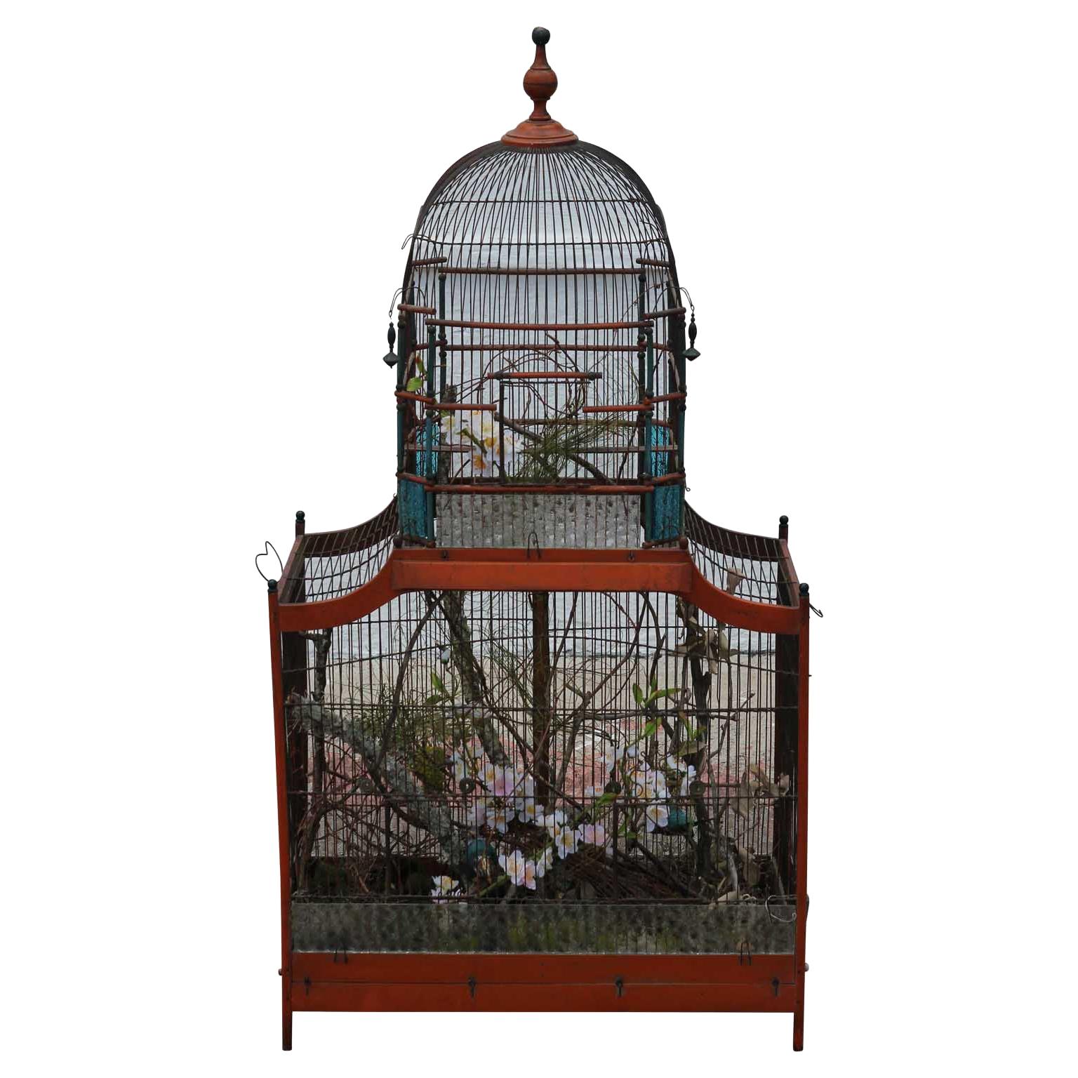 19th Century Victorian Cupola Bird Cage