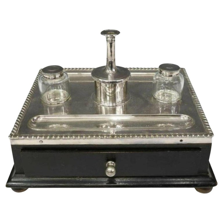 WONDERFUL 19TH CENTURY VICTORIAN NOVELTY TRAVELLING INKWELL IN THE FORM OF  A…