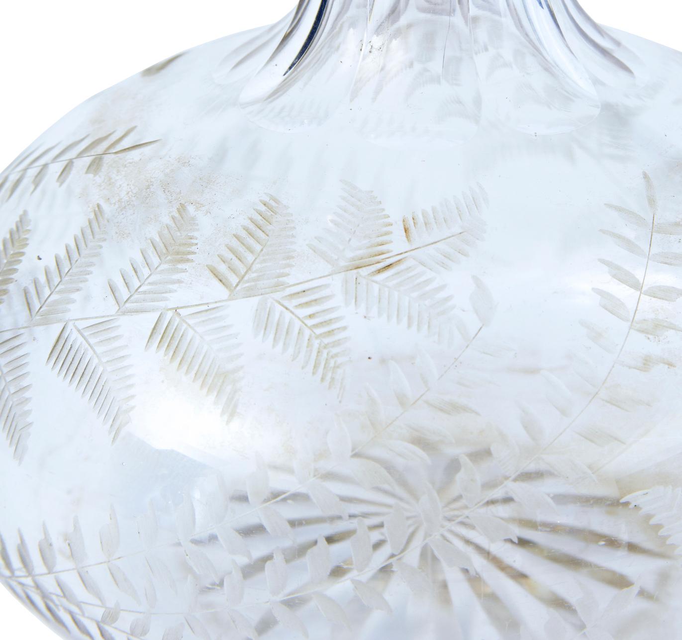 victorian glass decanters