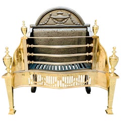 19th Century Victorian Fire Grate in the Georgian Manner