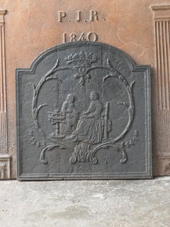 19th Century French Napoleon III Fireback / Backsplash
