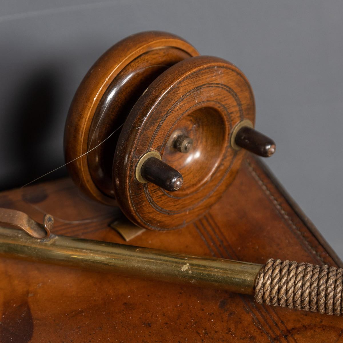 19th Century Victorian Fishing Tackle Leather Trunk, Hardy Brothers, c.1890 11