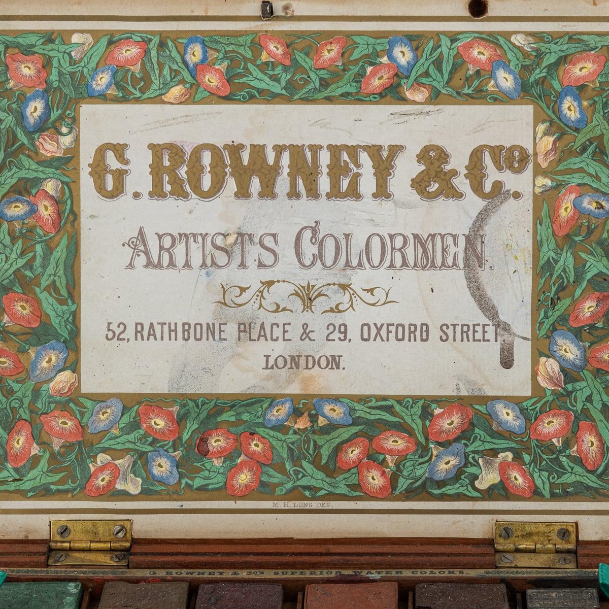 Scatola per acquerello G Rowney and Co. del XIX secolo, vittoriana, A.I.C. In condizioni buone in vendita a Royal Tunbridge Wells, Kent